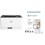 HP Color Laser 150nw Farb-Laserdrucker (Drucker, USB, LAN, WLAN) + Microsoft 365 Single | Box