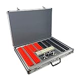 Generic 266-teiliges optisches Testlinsen-Set Optometrie-Kit mit Aluminium-Aufbewahrungskoffer, Testrahmen