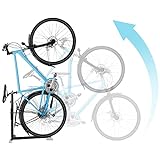 BIKE NOOK PRO Vertikal Fahrradständer Universal-Bodenständer – Platzsparende Aufbewahrung für Haus und Garage - Schutzblech und Gepäckträger