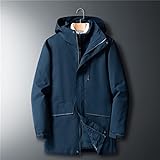 HOUKAI Winter Down Liner Rushing Jacket DREI-in-Eins-Herausnehmbare, mittellange Jacke Fette Jacke in Übergröße (Color : D, Size : 8XL.)