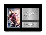 HWC Trading Robert Downey Jr A4 Ungerahmt Signiert Gedruckt Autogramme Bild Druck-Fotoanzeige Geschenk Für Iron Man The Avengers Filmfans