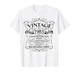 Vintage 1983 Geschenk zum 39. Geburtstag für Männer und Frauen, originelles Design T-Shirt