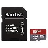 SanDisk Ultra 32GB Imaging microSDHC Speicherkarte + SD-Adapter bis zu 98 MB/Sek, Class 10, U1, A1