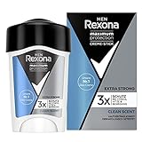 Rexona Men Maximum Protection Anti-Transpirant Deo-Creme Clean Scent mit 48 Stunden Schutz gegen starkes Schwitzen und Körpergeruch 45 ml 1 Stück