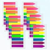 iKyce 1120 Stück Transparent Index Tabs，7 Farben Mini Haftnotizen Beschreibbare Etiketten für Seitenmarkierung