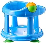 Safety 1st 360° drehbarer Badesitz, ergonomischer Sitz für die Badewanne mit Rollball und 4 Saugnäpfen, nutzbar ab ca. 6 Monaten bis max. 10 kg, pastel, hellblau, 32110009