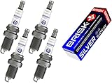 Brisk Power-Silver dr15ys-9 1462 Zündkerzen Benzin LPG CNG Autogas, 4-teilig