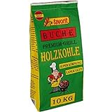 Favorit Buchen-Holzkohle 10kg (Grillkohle / Holzkohle in Premium Qualtiät - aus reinem Buchenholz, große Körnung, langanhaltende Glut) 1005