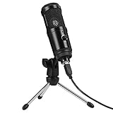 USB Home Vocal Recording Mikrofone Desktop Metall Stativ Ständer für Laptop PC Tab-let Recording Online Chatten Singing Podcast