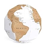 straight fire DIY Scratch Globe 3D Stereo Assembly Globe Weltkarte Reise-Kind-Kind-Spielzeug-Geschenk Geographie-Lehrgerät Globus