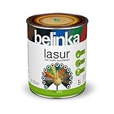 BELINKA Holzlasur Grün - 0,75 Liter Premium Lasur - Holzanstrich - Für Innen und Außen - Lasur 19