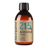 Naissance natürliches Mandelöl süß (Nr. 215) 250ml - Vegan, gentechnikfrei - Ideal zur Haar- und Körperpflege, für Aromatherapie und als Basisöl für Massageöle