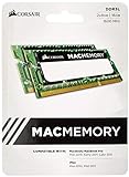 Corsair Mac Memory SODIMM 16GB (2x8GB) DDR3L 1600MHz CL11 Speicher für Mac-Systeme, Apple-Qualifiziert - Schwarz