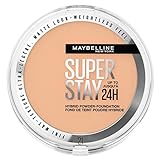 Maybelline New York 2-in-1 Puder Make-Up, Wasserfest und mattierend mit hoher Deckkraft, Super Stay Hybrid Powder Foundation, Nr. 21, 1 Stück