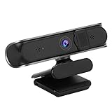 Elprico 1080P Full HD Webcam, USB 2.0 360 ° Rotations-Webkamera mit Mikrofon für Desktop-Computer PC für Videoaufzeichnung Plug and Play