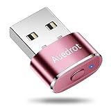 AUEDROT Mouse Jiggler Nicht Nachweisbar USB Mouse Mover mit Schaltertaste, Metall Maus Beweger Automatisch Maus Jiggler, 2 Jiggler-Modi, Treiberfrei, Plug & Play, Hält Computer/Laptop Wach, Roség