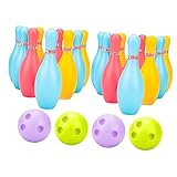 INOOMP 2 Sets Bowling-Set Outdoor-Spielzeug Outdoor-Bowling Outdoor-Spielspielzeug Für Kinder Kunststoff Kinder-Bowling-Set Kinder-Bowling-Spielzeug Outdoor-Bowling-Spielzeug
