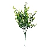 Kadimendium Plastikpflanze Dauerhafte künstliche Pflanze für Festivaldekoration(Little Eucalyptus)
