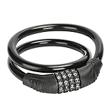 Fahrradschloss Kabelschloss, Zahlenschloss Fahrrad Schloss Cable, Fahrradschloss mit Zahlencode, 4 Stellig Sicher Diebstahlschutz Kabelschloss, Mountainbike Motorrad Scooter Universal,15mmx600mm, R