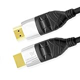 Cablesson Ivuna Flex Plus 5 ft / 2m High Speed HDMI Cable (HDMI Type A, HDMI 2.1/2.0b/2.0a/2.0/1.4) - 4K, 3D, UHD, ARC, Full HD, Ultra HD, 2160p, HDR - Rotating and swiveling connectors - Black