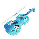 Lihgfw Violine Spielzeug kann Kinder Geschenke Spielen Baby-Musikinstrumente, die für Anfänger an Jungen und Mädchen geeignet sind (Color : Blau)