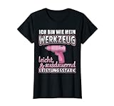 Damen Leichtes Werkzeug Damen Pink, Heimwerken Frauen Handwerkerin T-Shirt