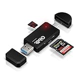 Gibot 3.0 USB-Typ C Kartenlesegerät, SD/Micro SD Kartenleser Speicherkartenleser mit Micro USB OTG, USB 3.0 Adapter für Samsung, Huawei, Android Smartphone, MacBook und PC Laptop