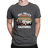 Hill Valley Tee Back to The Future Marty McFly Sommer Top Tees Lustiges Shirt Herren Neuheit T-Shirt Gr. 3XL, dunkelgrau