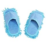 LIFKOME 1 Paar Mop-Pantoffel Hausschuhe Reinigungspantoffeln Bodenreinigung Slipper Putz-Slipper Wisch-Schuhe Hausschuh aus Staubtuch offener Reinigungsschuh B