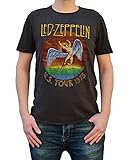 Led Zeppelin 'US Tour 1975' (Charcoal) T-Shirt - Amplified Clothing (extra small)