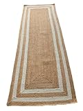 INDACORIFY Natürlicher Juteteppich, Bohemian-Teppich (91 x 122 cm, Pattern- 6)
