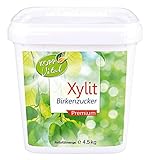 4,5kg Kopp Vital Xylit Birkenzucker Premium | aus Finnland | vegan | Tafelsüße auf der Grundlage von Xylit für Lebensmittel | 100 % Xylit | Zahnfreundlich | frei von Zusatzstoffen
