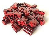 LEGO ® 50 x dunkelrot / dunkelroter / Mauerstein / Masonry 1x2