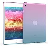 kwmobile Schutzhülle kompatibel mit Apple iPad Mini 5 (2019) - Hülle Silikon - Tablet Cover Case - Zwei Farben Pink Blau Transparent