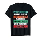 Witziger Spruch My mind is like my Internet Browser T-Shirt
