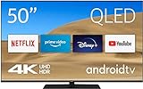 Nokia 24 Zoll (60cm) HD LED Fernseher Smart Android TV (WLAN, Triple Tuner DVB-C/S2/T2, Android 9.0 inkl. Google Assistant, YouTube, Netflix, DAZN, Prime Video, Disney+) - QN50GV315ISW - 2023