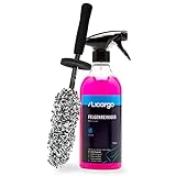 LICARGO® Mikrofaser Felgenbürste & Felgenreiniger (750ml) - für eine effektive Reinigung bis tief ins Felgenbett - Auto Felgenbürste Alufelgen, Felgenreiniger Alufelgen, Wheel Brush
