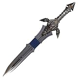 World of Warcraft Schwert inoffizielle Replik von Anduin Lothars Quel'Zaram Schwert aus Edelstahl mit Metallgriff und 71cm Klinge - Dekoratives stumpfes Schwert