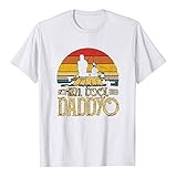 yiouyisheng Reel Cool Daddyo Vatertag T-Shirt Herren Vatertagsgeschenk Vater Papa Geschenk Vatertag Shirt Tshirt Herren Männer Vintage Papa Kind Retro Daddy T-Shirt