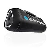 Blaupunkt BT 1000 Kompaktanlage mit Bluetooth, Ghettoblaster mit USB Musik-Wiedergabe, Party-Lautsprecher mit Akku, Aux In und Powerbank, Musikbox in schwarz