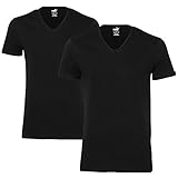 Puma Herren T-Shirt Basic 2er Pack, Black, M, 652002001