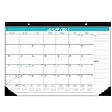 Baixia 2021 Schreibtisch Kalender 12 Monate Monatsplaner 2021 Kalender Schreibtisch Memo TäGlicher Zeitplan Agenda Organizer BüRo Blau