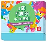 Groh In 80 Fragen um die Welt - Kartenspiel für Globetrotter: Quizspiel mit 80 Karten | Geschenk für Weltenbummler und gegen Fernw