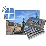 puzzleYOU: SMART Sorted® | Puzzle 1000 Teile leicht gemacht „Schloss Frederiksborg, das größte Renaissance-Schloss in Dänemark“ – aus der Puzzle-Kollektion Dänemark, Skandinavien