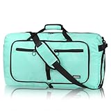 Fmeida Reisetasche Herren 60L Reisetaschen Damen Sporttasche Groß Handgepäck Duffle Bag Saunatasche XXL Krankenhaustasche Leicht Kliniktasche Geburt Mintgrü