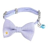 Happyyami 1stk Katze Fliege Welpenhalsband Zierkrawatten Bequemer Kragen Glockenhalsband Für Haustiere Kleiner Hund Zum Anbinden Kätzchenschleifenkragen Katzenhalsbänder Polyester B