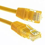 kenable Ethernet-Kabel RJ45 Cat-5e UTP Patch, LAN, Kupfer, 2 m, Gelb