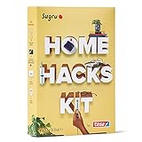 Sugru by tesa Home Hack Kit - Formbarer Allzweckkleber für mit Booklet für Reparatur- und Kreativprojekte zum Reparieren, Kleben und Befestigen ohne Bohren - 4 x 3,5 g, rot, schwarz, grau, weiß