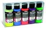 AV Premium Airbrush Paint: Fluoreszierende 5 Farbe Set