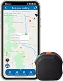 TKMARS TK109 GPS-Tracker Auto, APP & Webplattform ohne ABO, Klein Echtzeit Ortungsgerät mit SOS und Akkuladegerät, LKW Peilsender kein Entfernungsbegrenzung, SIM